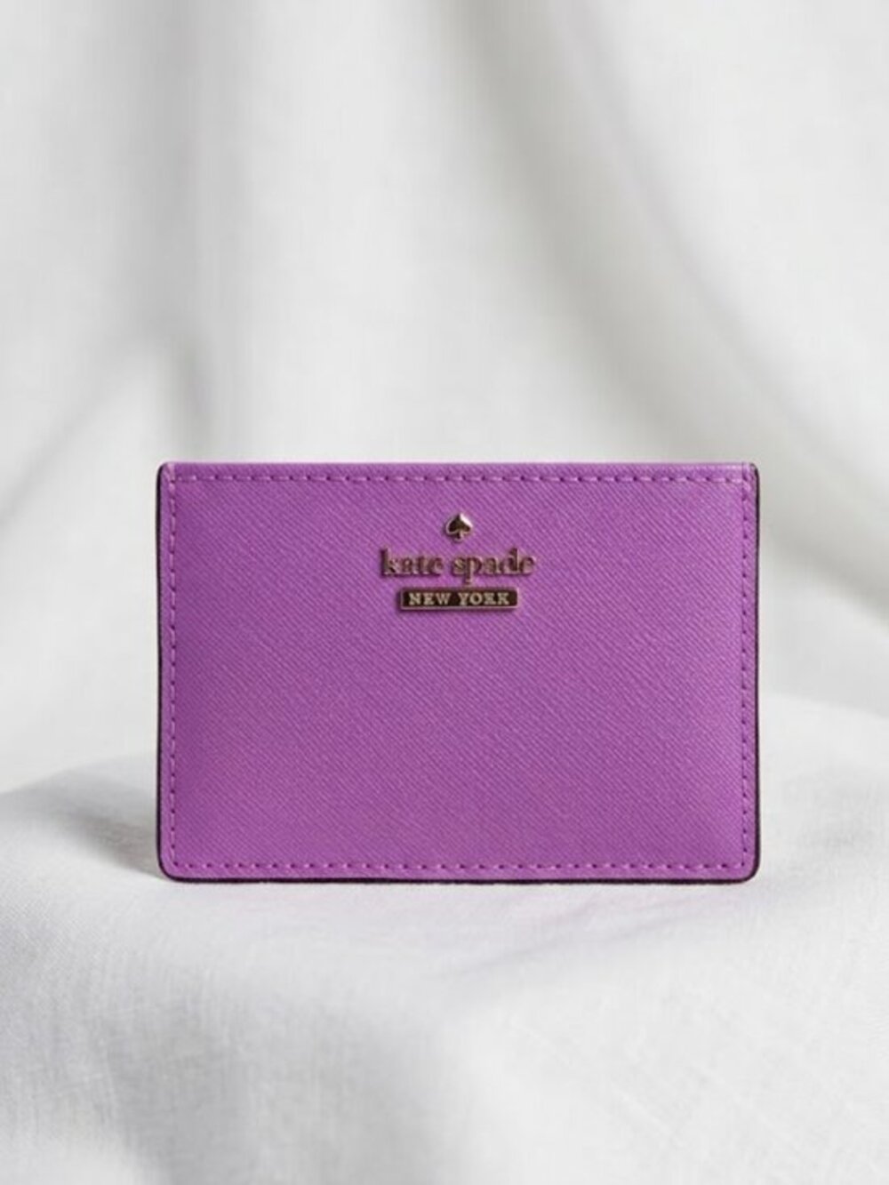 NWT Kate Spade Cameron Street Card Holder Orchid Bright Mulberry Purple 931